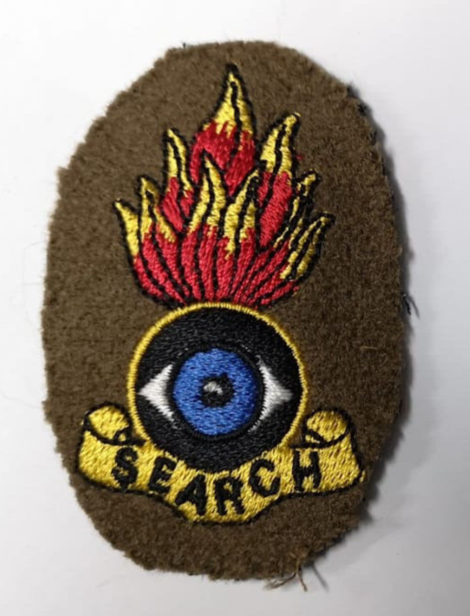British Army Qualification Patch "Search" No1 Dress Serach operators course