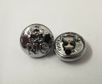 Obsolete Nigerian Buttons Unity NC Insignia Silver Shank Back 12mm V0198 X2