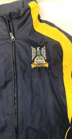 Scotland's Cavalry Blue Yellow Hooded Raincoat/Jacket RSDG Insignia