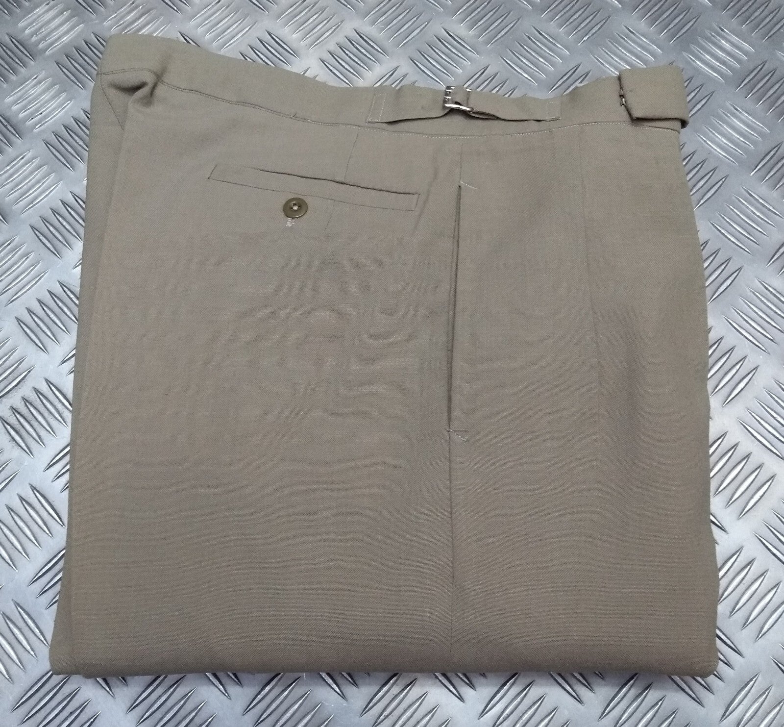 Vintage Fawn Trousers British Old Pattern Lightweight Dress Trousers