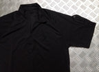 Black Technical Delta Stealth Self Wicking Technical Activewear Top Short Sleeve