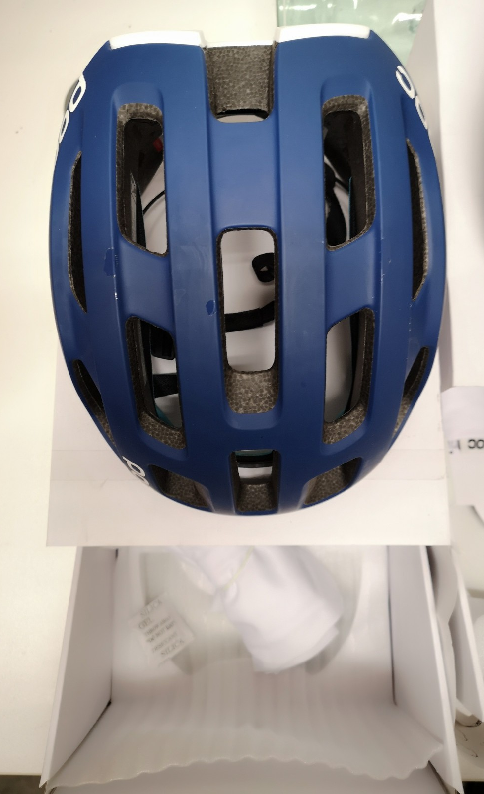 POC Ventral Air Spin Lead Blue Matt 250g 56-61 Bicycle Helmet Used with Box