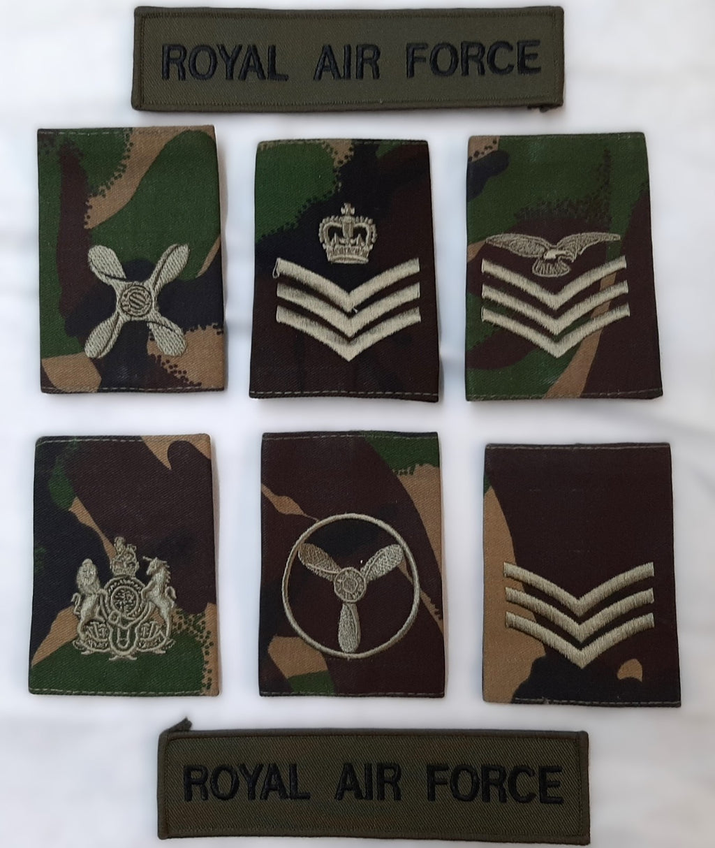 British Army Insignia Slides Chest Device DPM OD Old Pattern Assorted Ranks X14