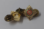 Officers Rank Pips Bath Stars Tria Juncta In Uno 5/8" British- NEW