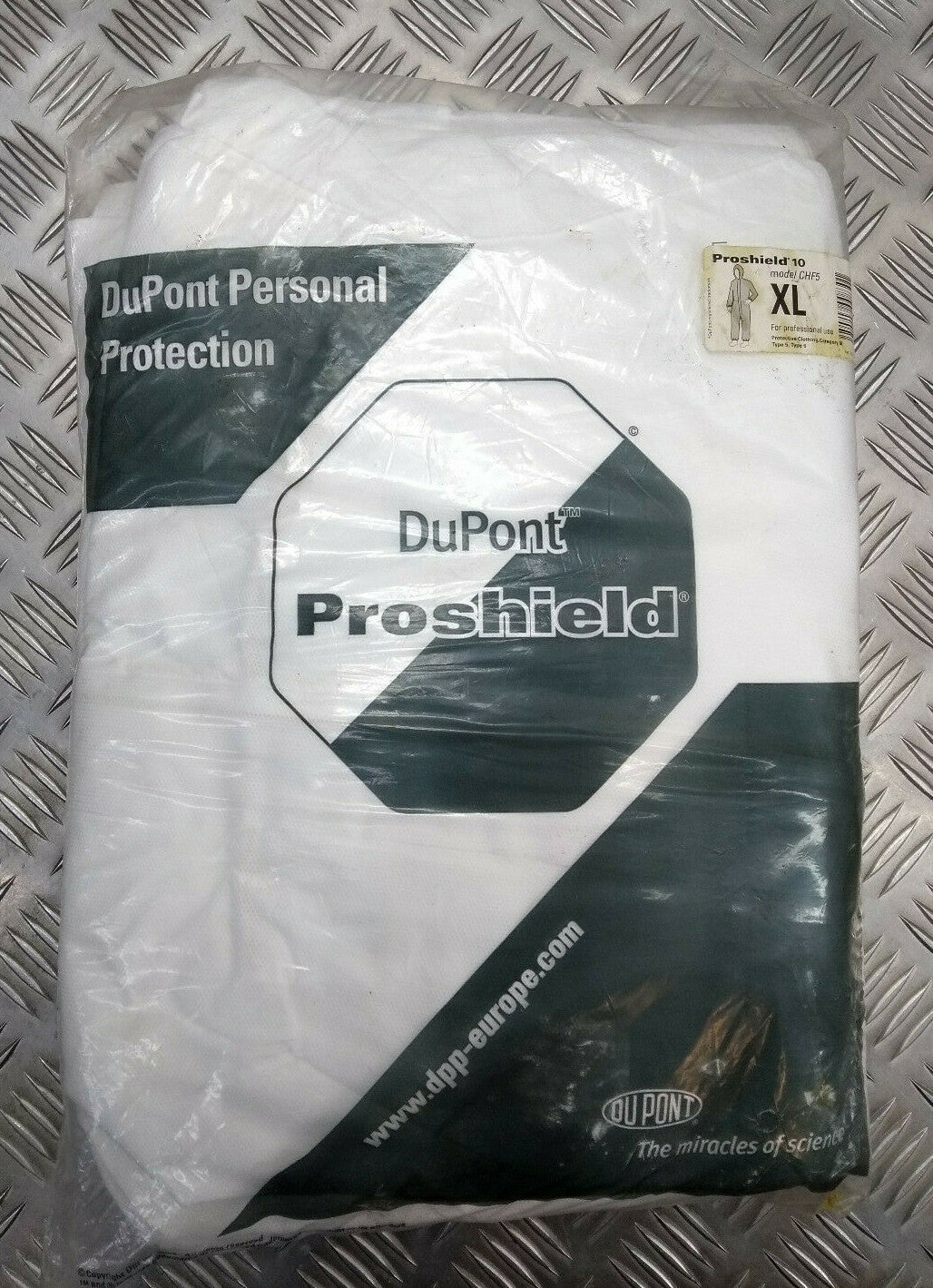 DuPont Proshield 10 CHF5 Type 5/6 Polyprop Hood Coverall Size L Pack Of 2