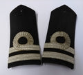 Naval Officers Lieutenant Uniform Shoulder Boards Epaulette Black & Faded Detail