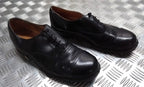 Service Shoes Black Leather British Army Pattern DMS Sole Toe Cap Section USED
