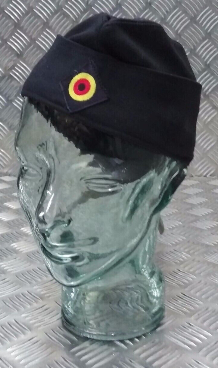 German Navy 100% Wool Flat Cap Envelope Side Cap Forage Hat Size 62cm - NEW