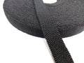 Herringbone Worsted Cotton Black ½" wide Braided Tape Lace Genuine British Made