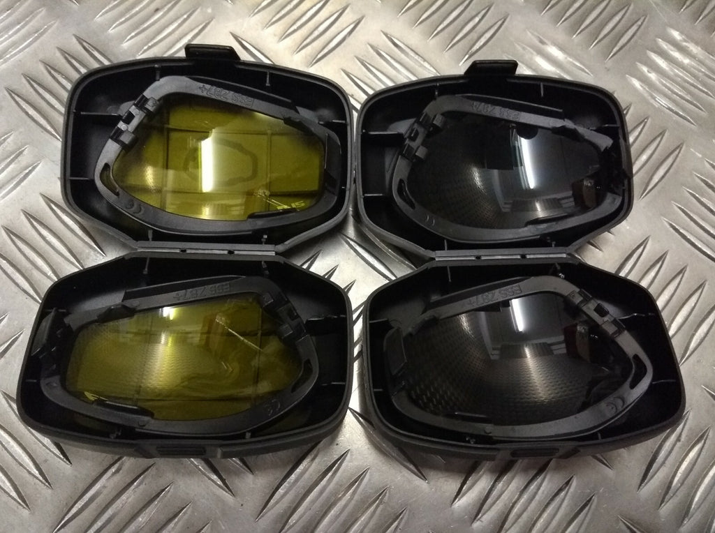 Genuine Army Issue ESS V12 Advancer Replacement Lens & Case For Tactical Goggles