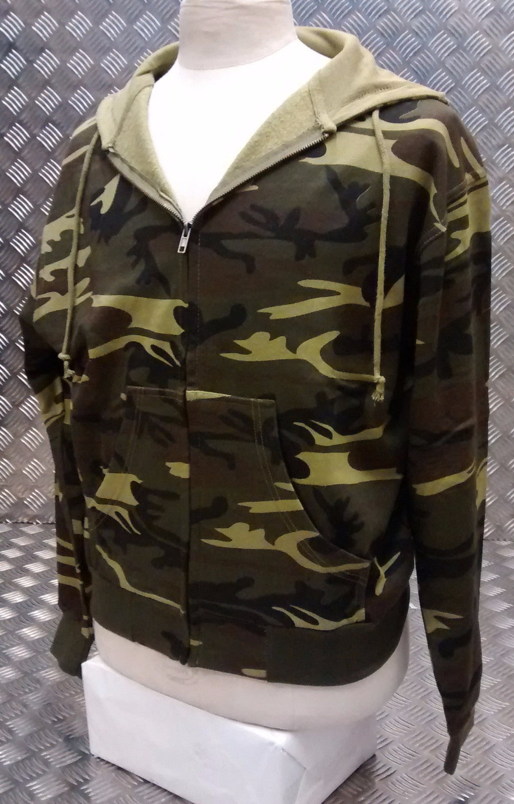Woodland Camo Style Hoody Freestyle Skate Boarder Skater - All Sizes - NEW