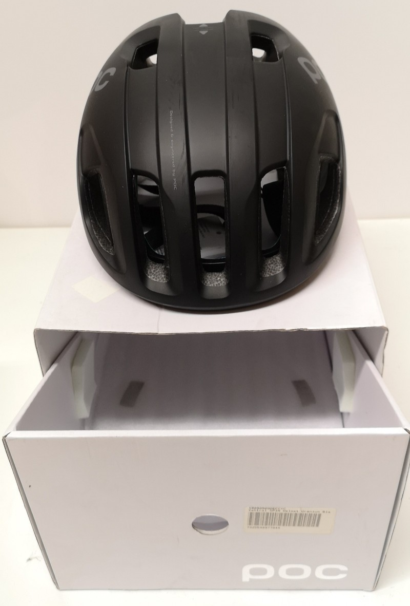 POC Ventral Spin Uranium Black Matt 270g 56-61 Bicycle Helmet with Box