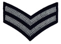 RAF Royal Air Force Chevron Patch 2 Bar Arm Badge CPL No1 Dress - Used