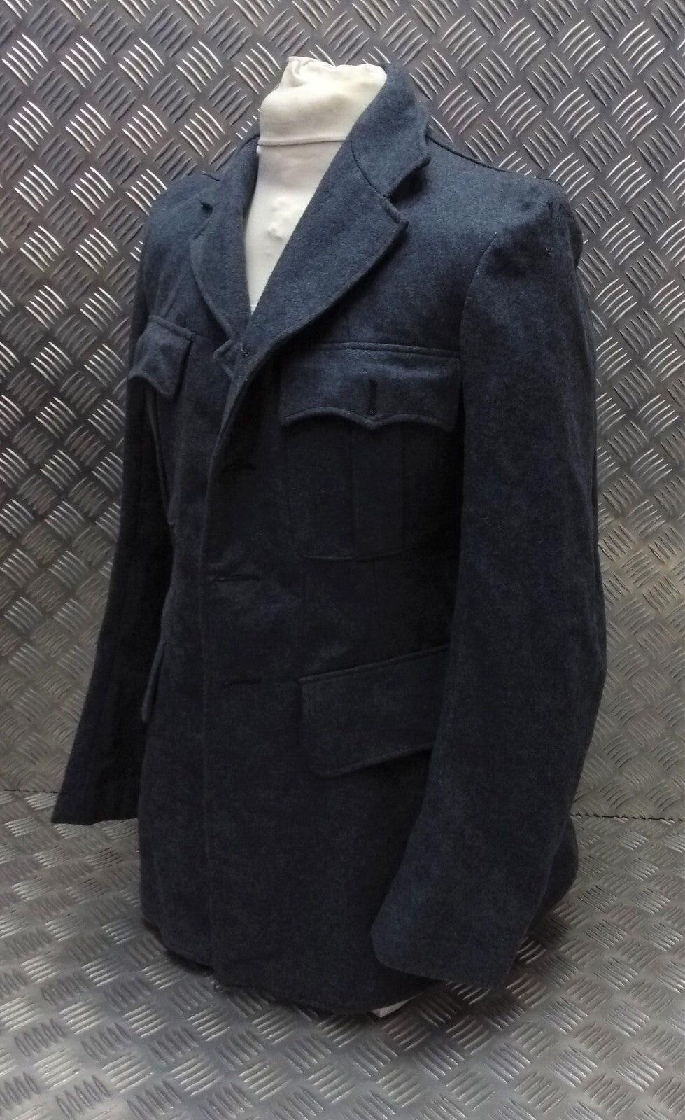 RAF Royal Air Force Vintage Wool Jacket Airforce Blue Grey Colour Serge WW2 Pattern World War 2