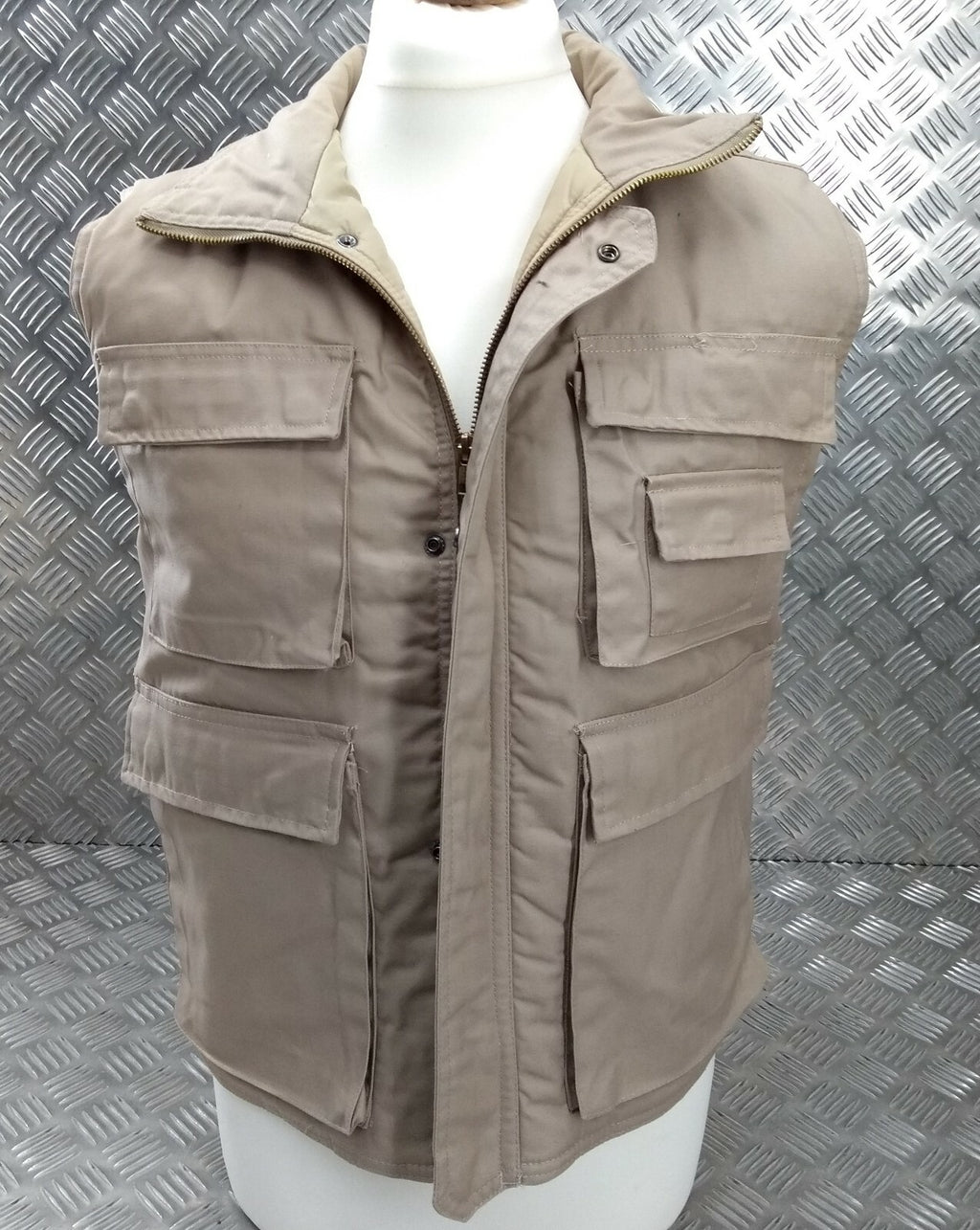 Hunters Action Vest Desert Sand/Beige Tactical Fishing Body Warmer