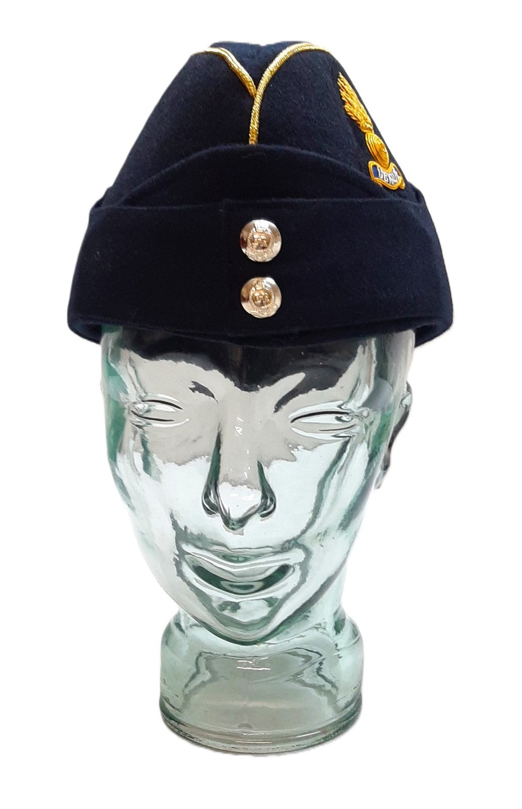 Royal Engineers RE Side Cap British Forage Hat With Badge & Buttons 55cm