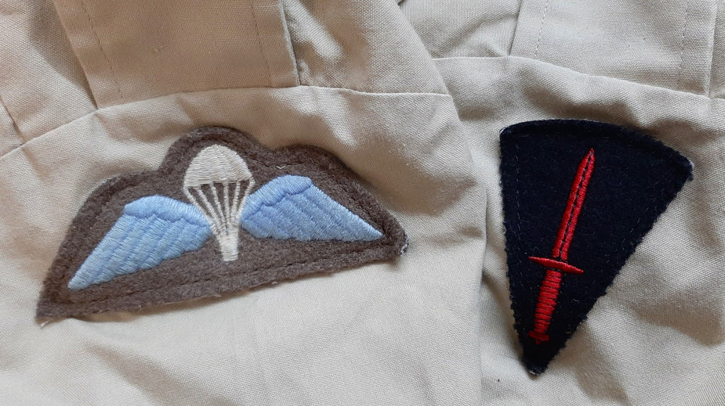 FAD Shirt Short Sleeve British Para Wings and Commando Dagger Insignia 47cm