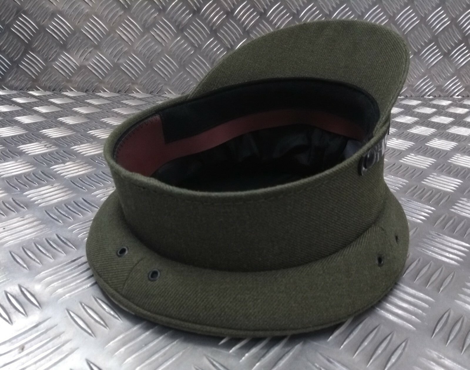 Genuine British Made Issue Olive Green Parade Dress Hat Cap 56cm