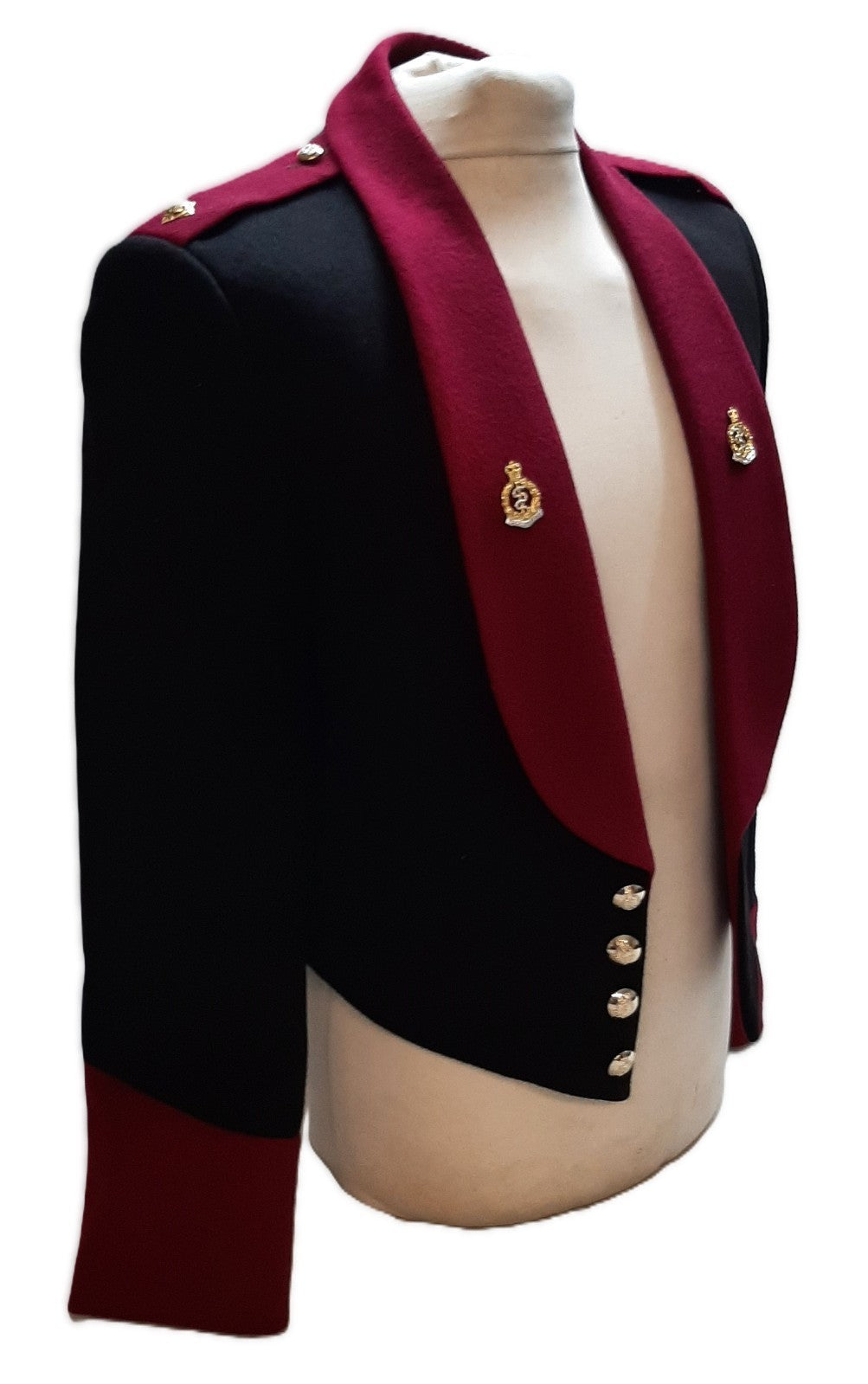 British Army RAMC Mess Dress Jacket Style with Maroon Lining