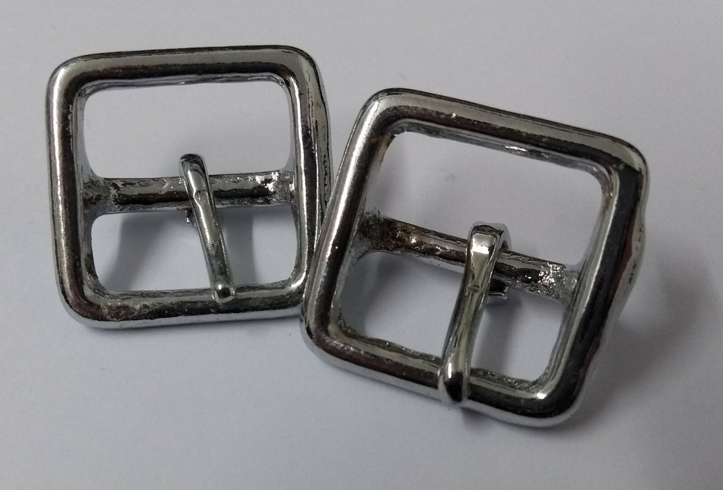 Genuine British Issue Chrome 3/4" Buckles for Leather Straps X2 STD135
