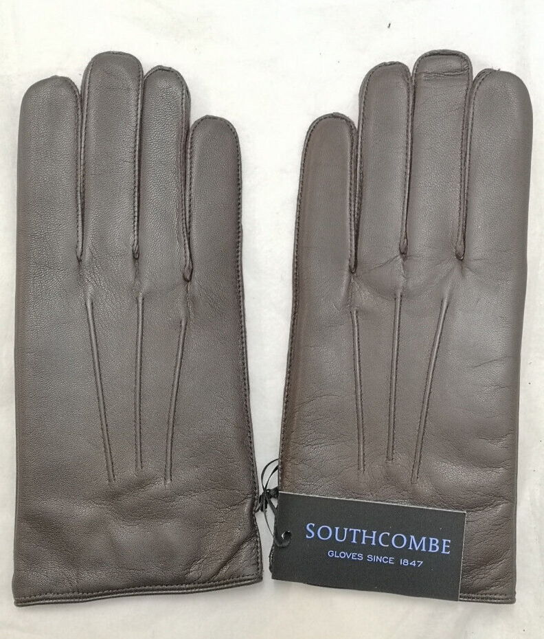 Southcombe Norton Brown 3 Dart Lined Leather Gloves Men's Size Medium