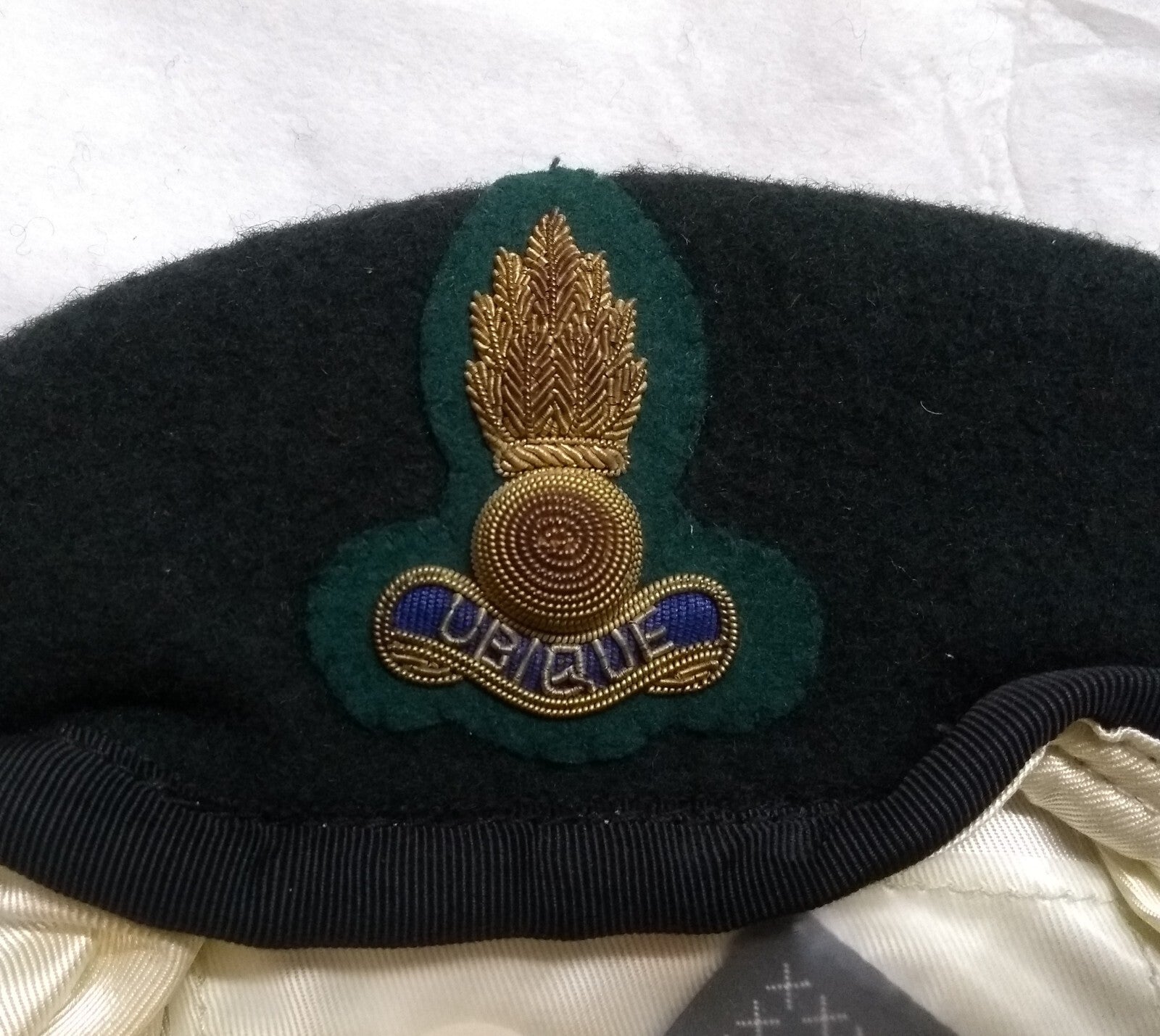 RE Engineers Beret Green British Army Officers Pattern By Goldings Tailors 55cm