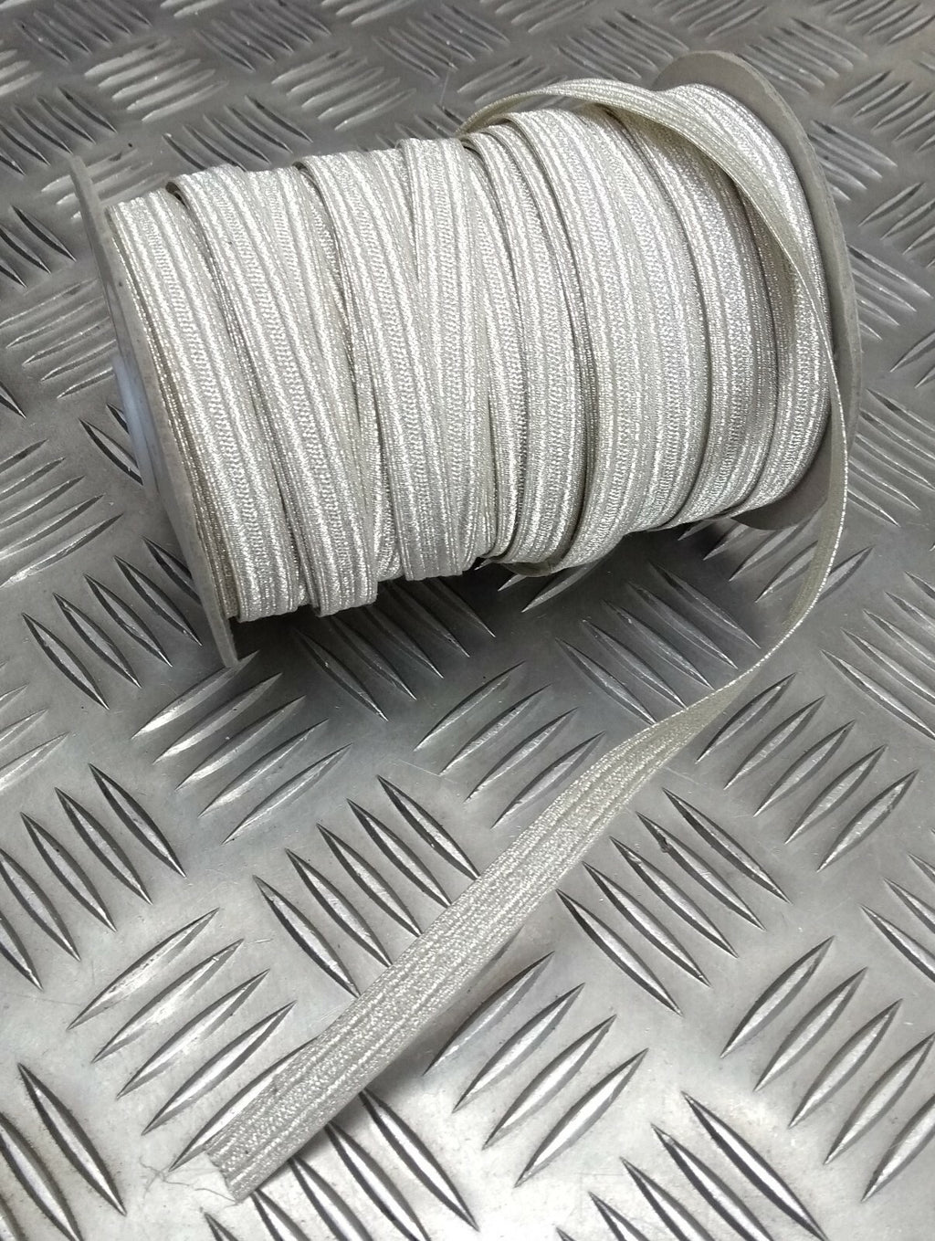 Genuine British Made 10mm Silver Naval Rank Lace Braided Tape RC10