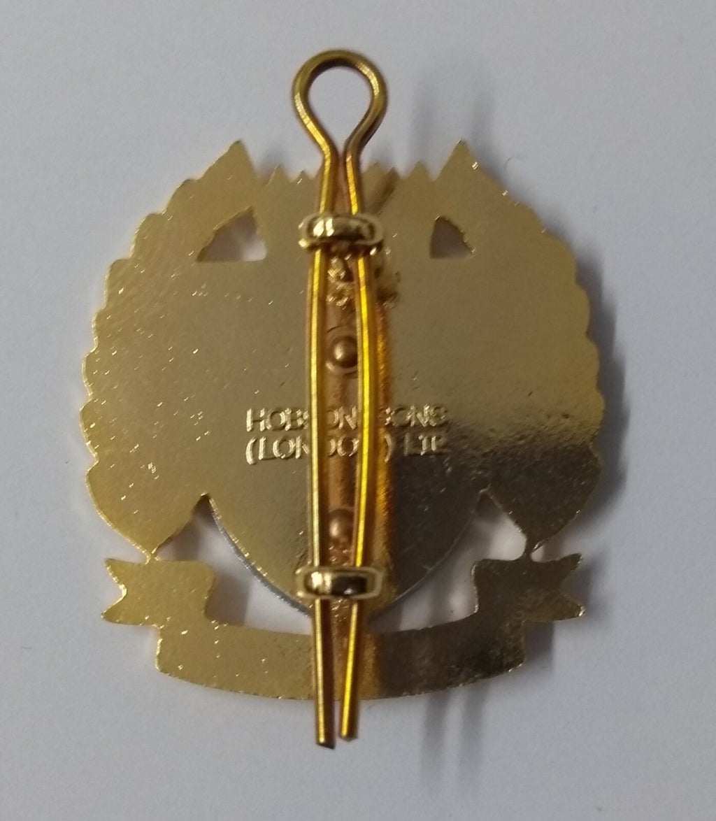Genuine Bahrain Hi Sheen Metal Hat Badge X 2 GIM23 - NEW