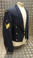 RAF Royal Air Force Mess Jacket Airforce Blue Grey Colour Vintage Old Pattern With Badges