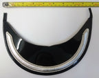 Genuine British Made Senior Officer Silver Mylar Braided Dress Cap Peak