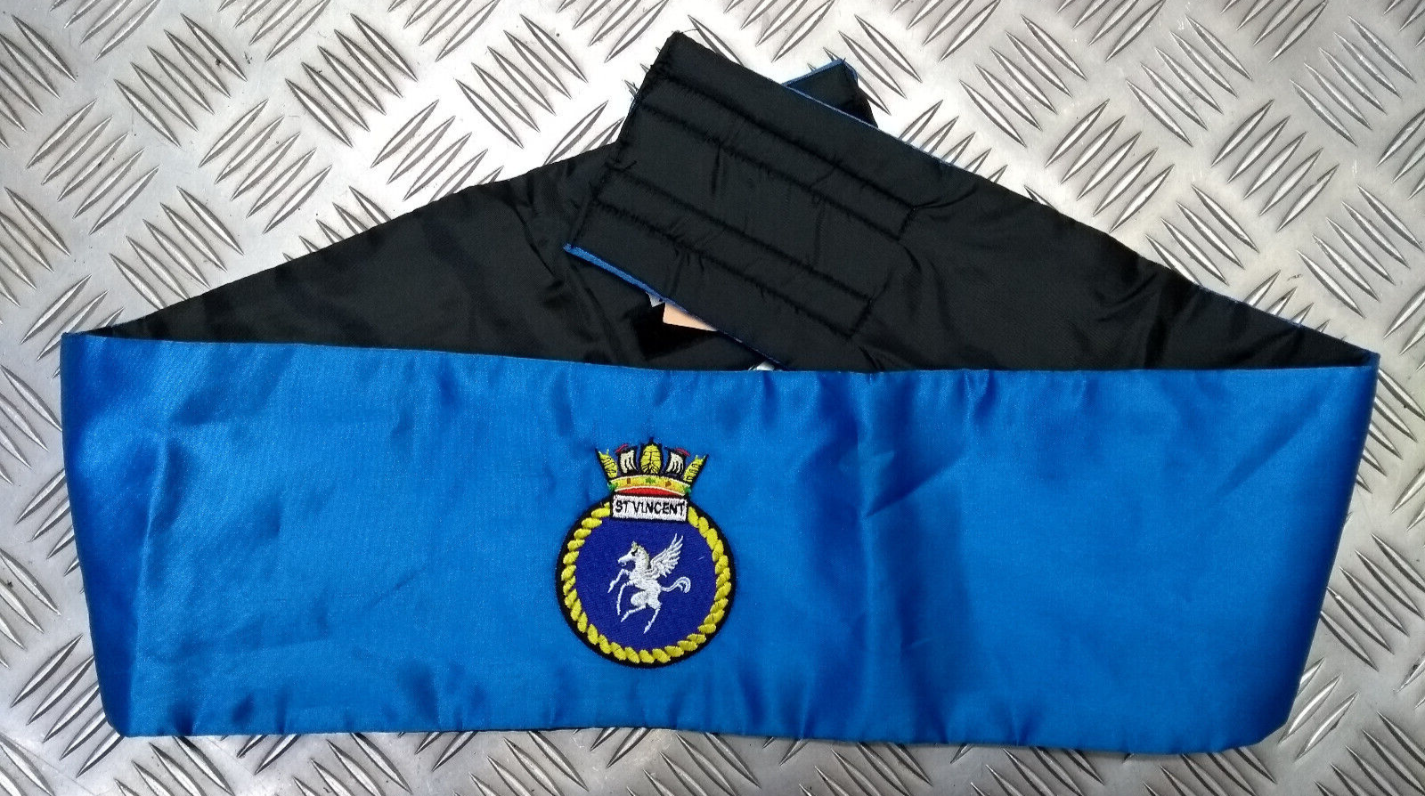 HMS Saint Vincent Blue Cummerbund Issue Mess Dress Waist up to 36"