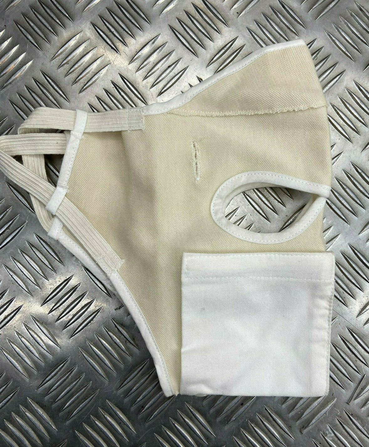 Genuine British Army Face Mask - Oral & Nasal Cover & Spare Cover - NEW
