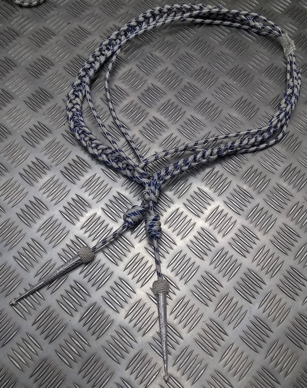 Standard Aiguillette Senior Officer Light Blue Fleck Ceremonial UK Made