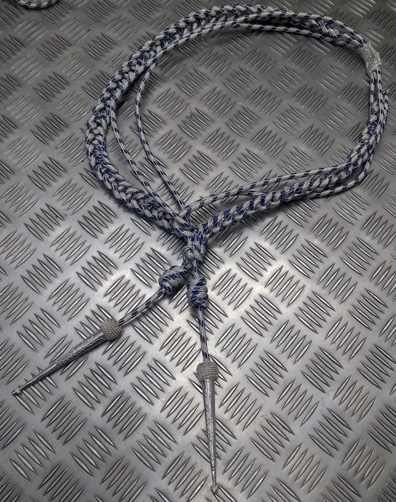 Standard Aiguillette Senior Officer Light Blue Fleck Ceremonial UK Made