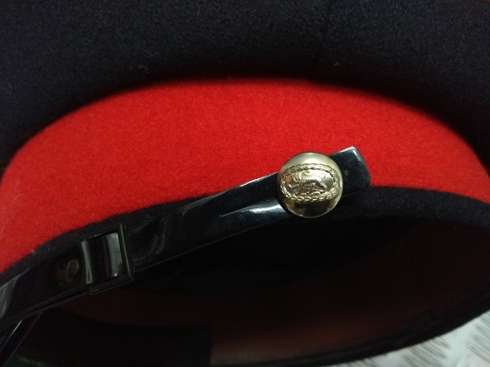 Royal Anglian Regiment Dress Hat Uniform Issue Small Peak Insignia Present