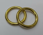Genuine British Army Horse Guards & H Cav 1" Brass Bridle Rings 1 Pair STD182