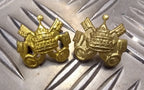 Genuine Vintage Issued Activities Cross Keys Small Collar badges 1 Pair