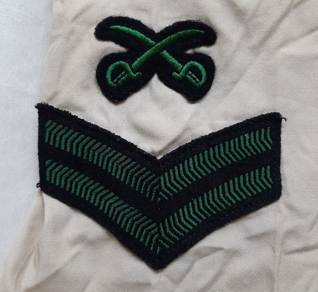 Royal Irish Shirt British Army Fawn Short Sleeve With Corporal & PTI Insignia