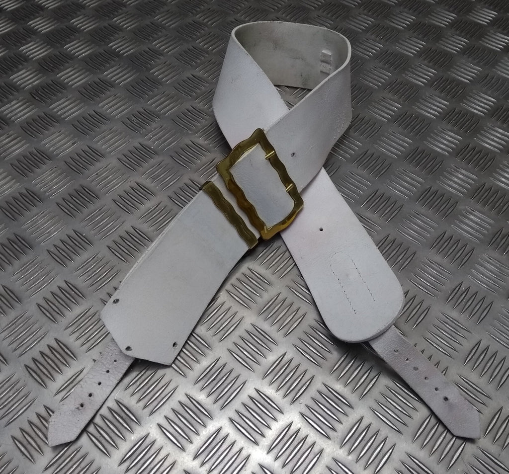 Buff Leather Strap Household Cavalry Cross Belt Including Brass Buckles H Cav
