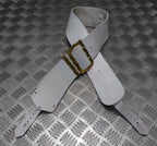 Buff Leather Strap Household Cavalry Cross Belt Including Brass Buckles H Cav