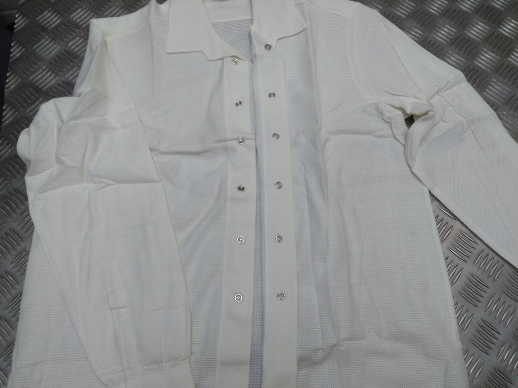Food Handlers Shirt White Unisex Size Large Long Sleeve, Harrison Field - NEW