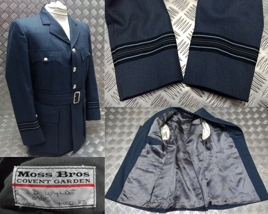 Vintage No1 Jacket RAF Royal Air Force OFC Cuff Ribbons Old Pattern 80s