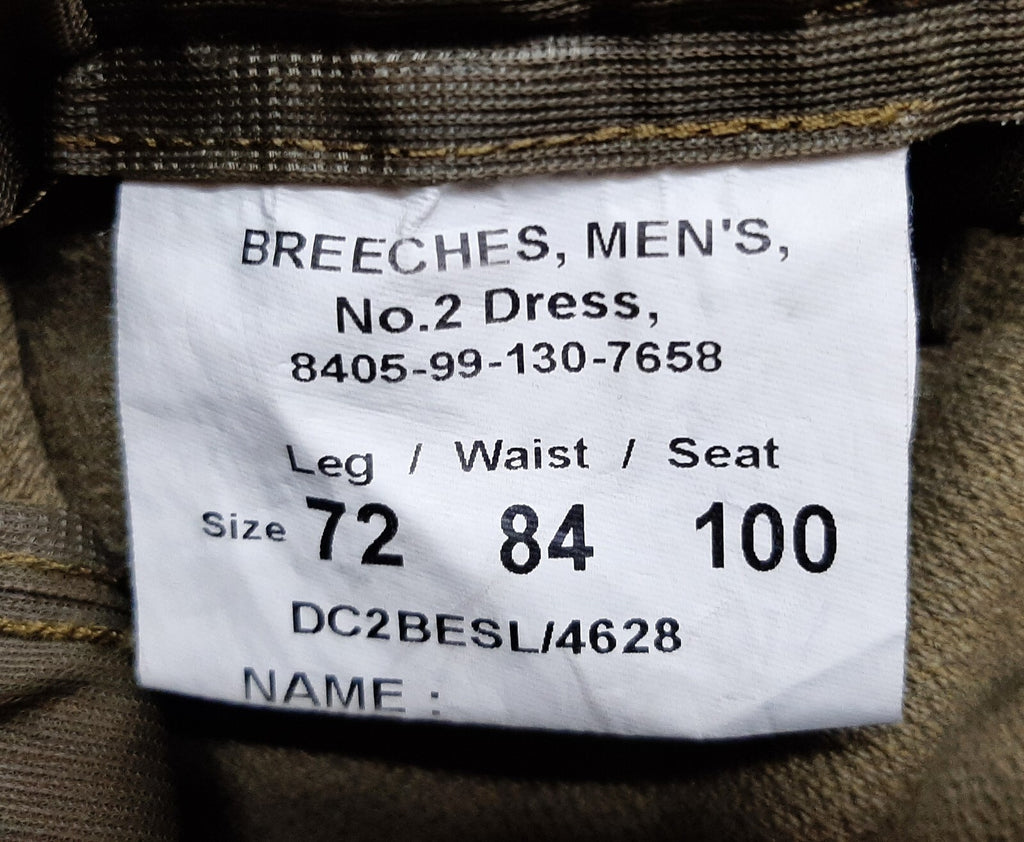No2 Breeches Jodhpurs British Army & Household Cavalry Pattern 72/84/100cm