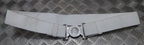 Yorks Belt White Yorkshire Regiment Courlene Belt & Chrome Buckle 44"