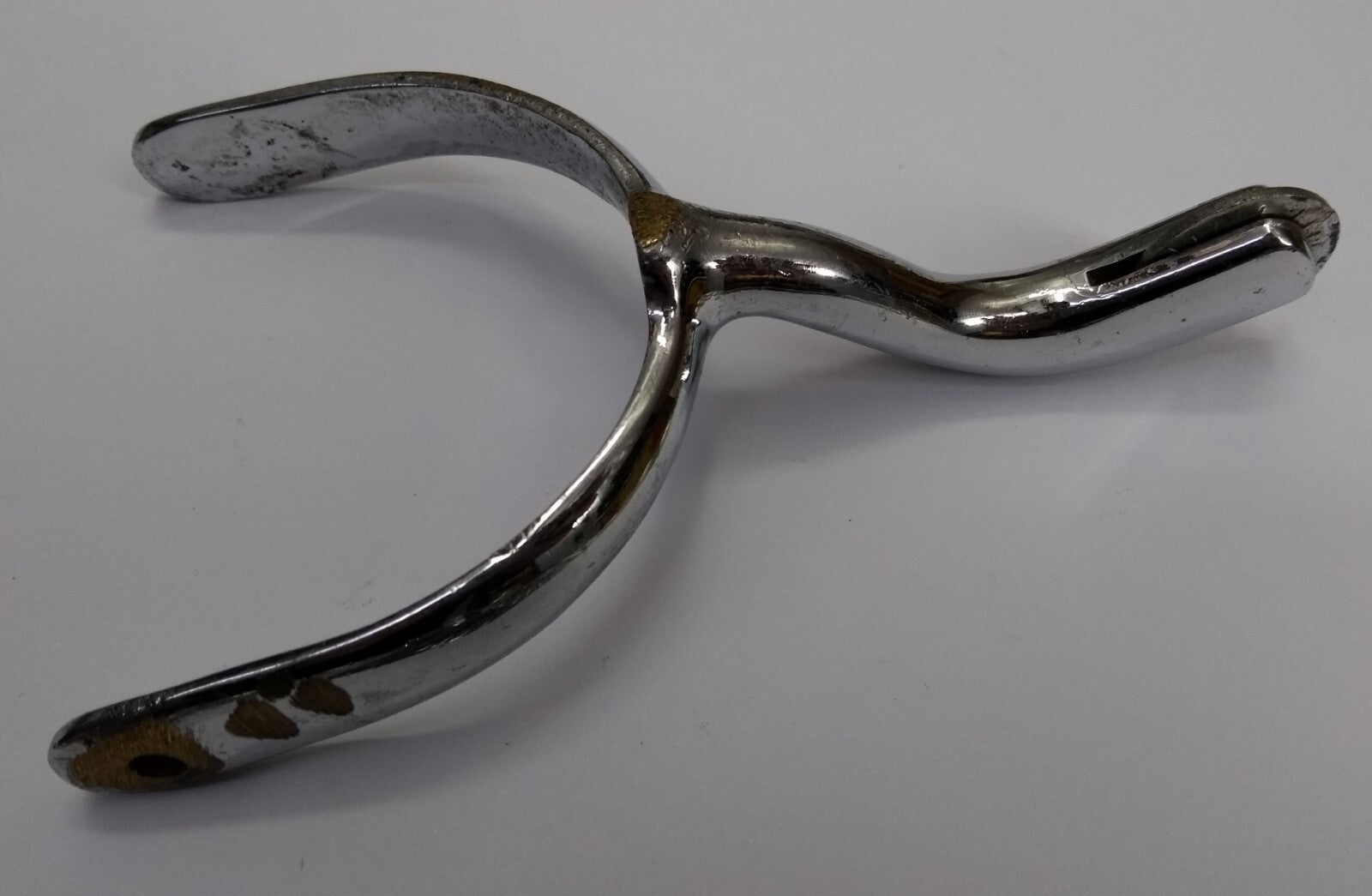 British Spurs Officers Issue & Mess Dress Chrome Swan Neck Incomplete