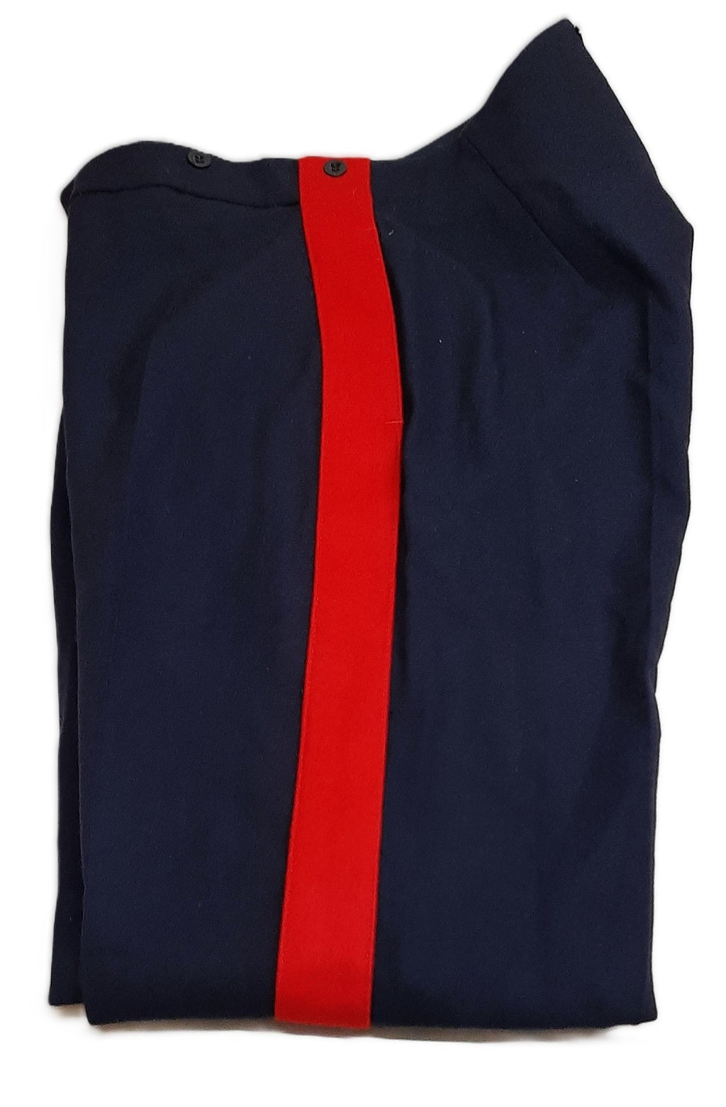 No1 Dress Trousers Blue With 2"  Scarlet Striping Waist 96cm