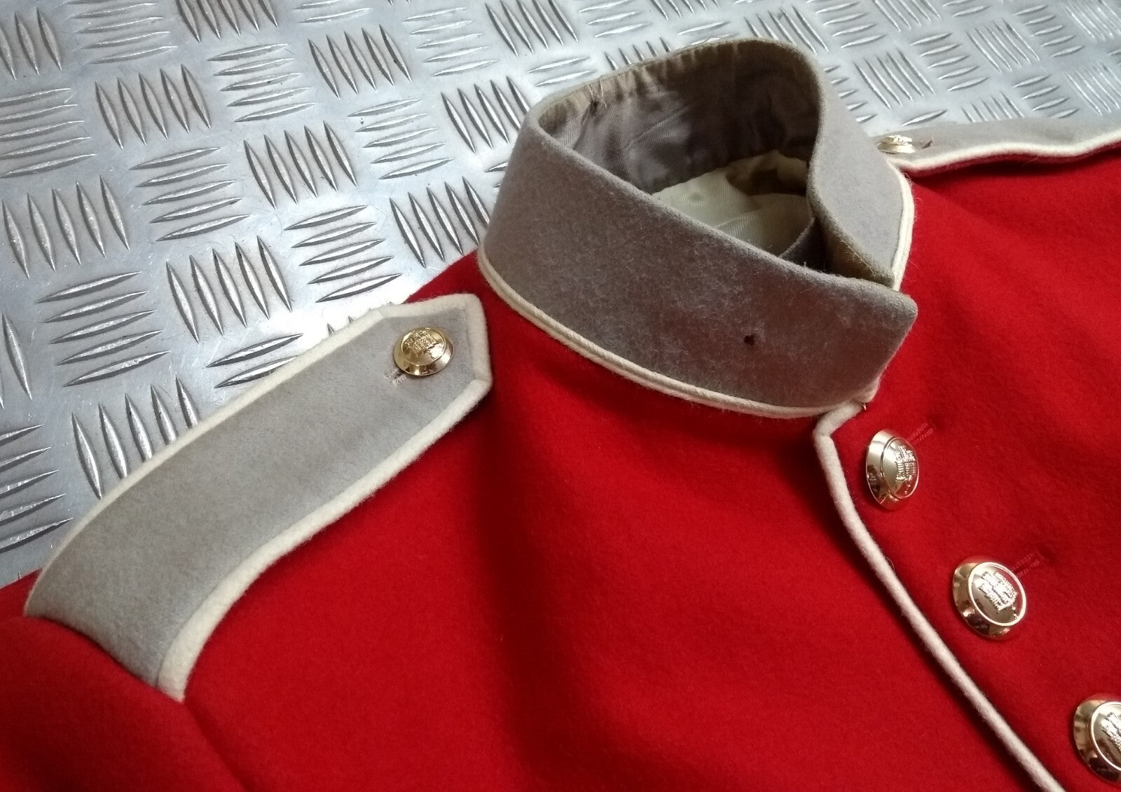 Red Ceremonial Tunic Gibraltar Bandsman Parade Jacket Big Size Fancy Dress