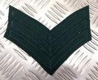 Genuine British Issue Mess Dress Rank Chevrons Silver Braid On Green