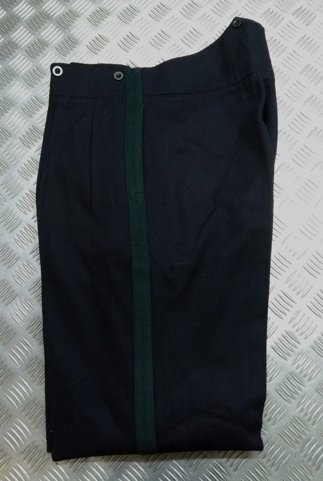 Vintage No1 Trousers British Army With Infantry / Rifles Green Stripes 1963 Pat