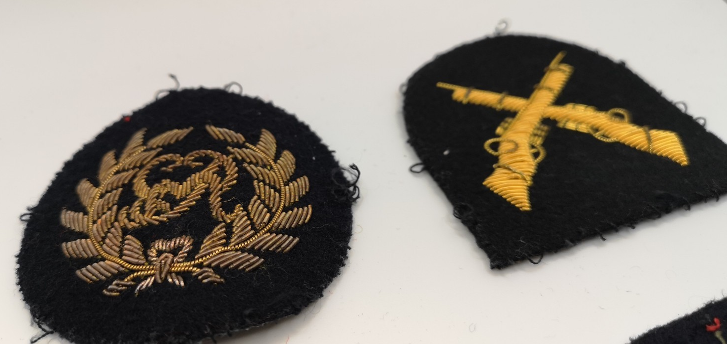 British Army / Navy / RAF Royal Air Force Qualification Rank Wire Braided Badges set of 6